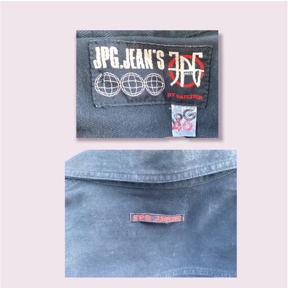 Jean Paul Gaultier JPG Jeans Black Denim Jacket Button Up Women’s 90s Vintage - Picture 8 of 10